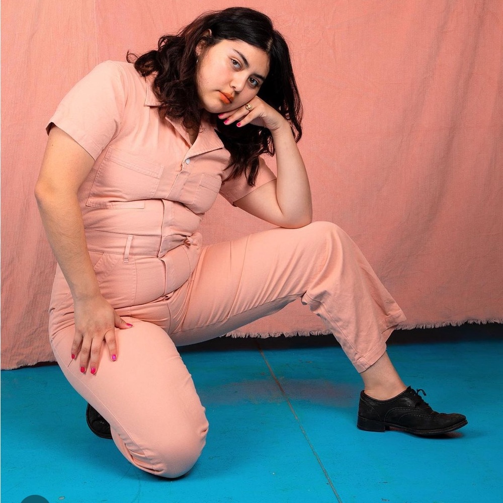 Big Bud Press Dusty Rose Short Sleeve Jumpsuit